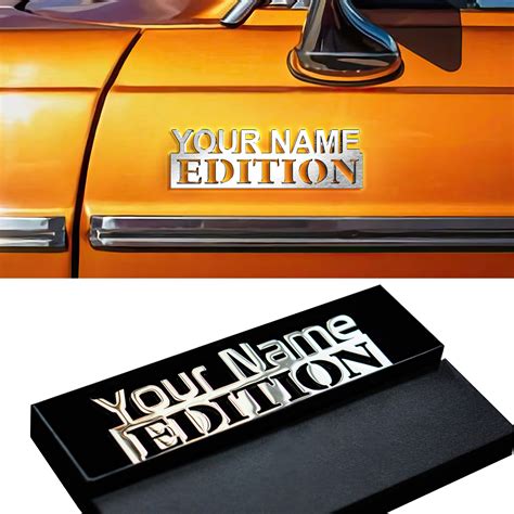 Amazon.com: Custom Car Emblems and Badges Letters Edition - Auto Custom ...