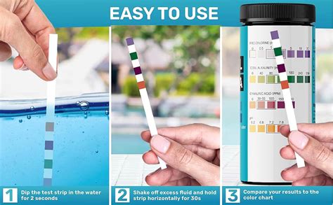 Pool Test Strips Color Chart 的图像结果