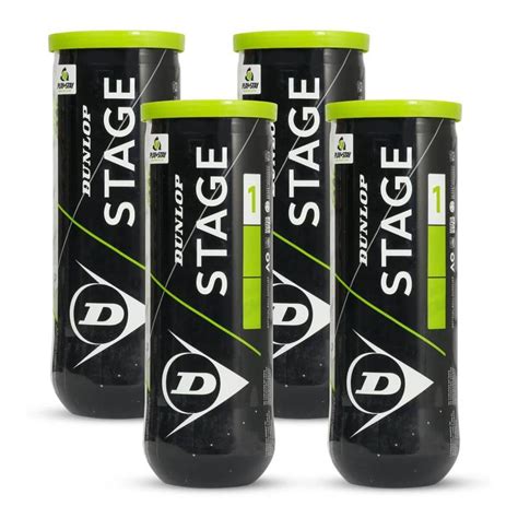 Dunlop Stage 1 Tennis Ball (4 Cans-12 balls) – Sportswing.in