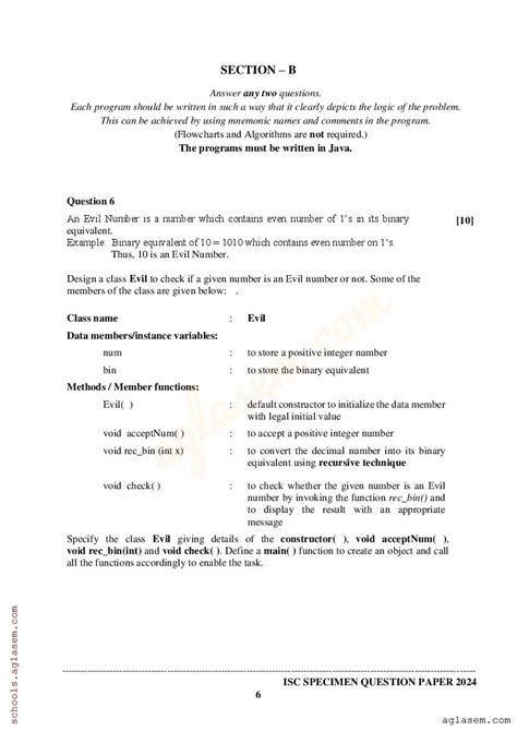 Image result for ISC Class 12 Computer Science Paper