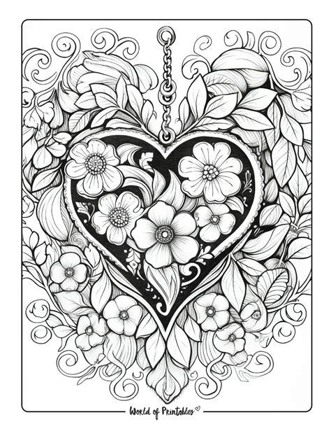 Love Coloring Pages For Adults