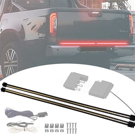 Amazon.com: BINQIGOO 60 inch LED Tailgate Light Bar Rigid Plastic Frame with 4-Way Flat ...