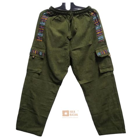 Unisex Green Cargo Pant – Folk Bazar