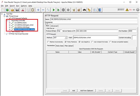 JMeter Test Script Recorder 的图像结果