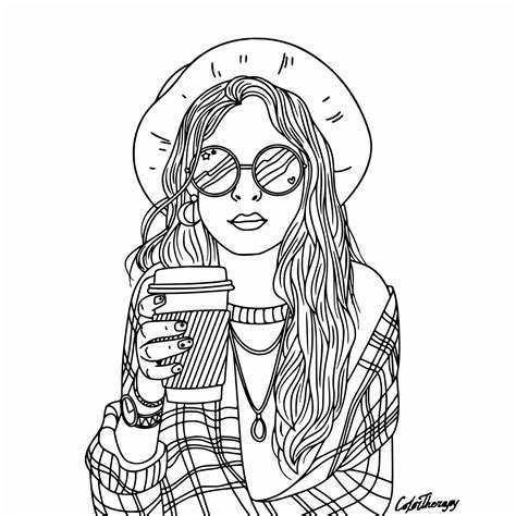 Collection of Girly Coloring Pages - Free Printable