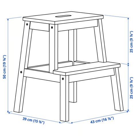 IKEA BEKVÄM Step Stool Aspen 50cm | digitalshoppy.in