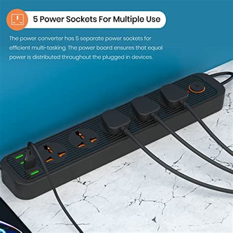 Portronics Power Plate 10 Extension Board with 4 Universal Sockets, 3 ...