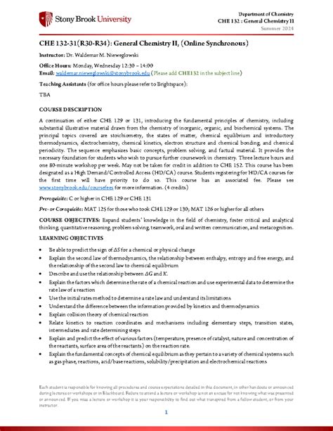 CHE132 Summer 2024Beta - CHE 132 : General Chemistry II Summer 2024 ...