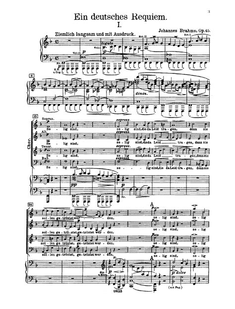 Brahms, Johannes - Ein deutsches Requiem (A German Requiem) (Complete ...