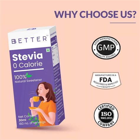 Buy BBETTER STEVIA 30ML DROP 180 SERVINGS Online & Get Upto 60% OFF at ...