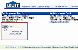 Image result for My Lowe's Card Login