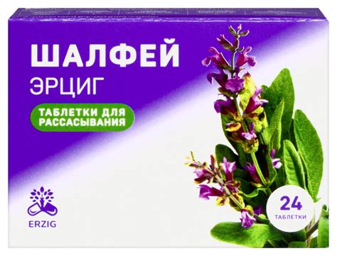Шалфей эрциг 24 шт. таблетки для рассасывания массой 1 гр г - цена 239 ...