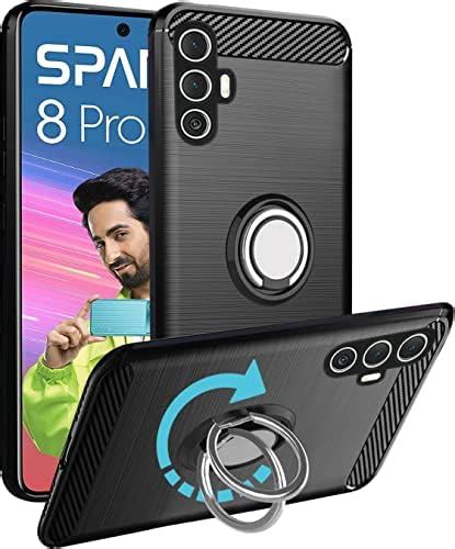 unisTuff Back Case Cover for Tecno Spark 8 Pro | Ring Stand | Premium ...