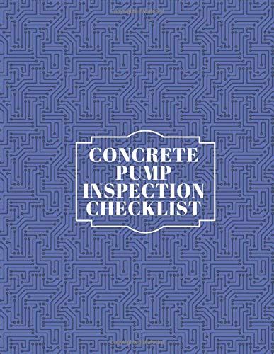 Buy Concrete Pump Inspection Checklist: Daily Concrete Pump Activity ...