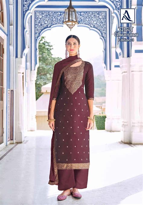 Alok Suit Gharana Vol 3 Festive Wear Ladies Suit Latest Catalog