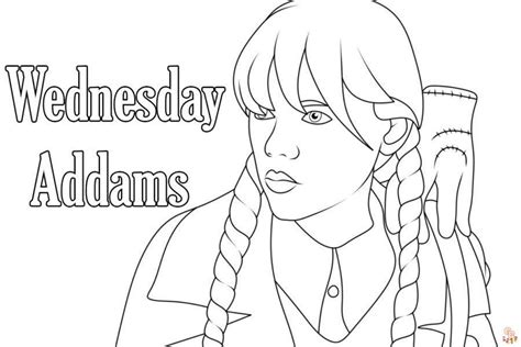 Wednesday Coloring Pages for Kids by gbcoloring on DeviantArt