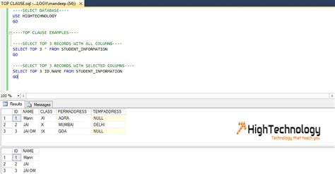 Image result for Select Top 10 for All Columns From SQL