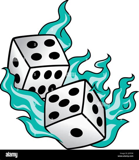 How To Draw Fire Dice