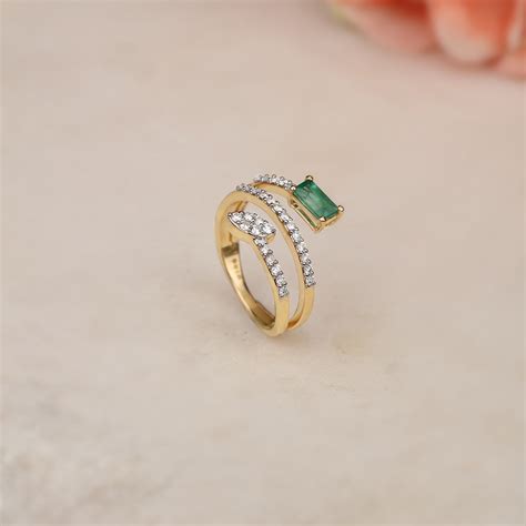 Verdant Vision 14KT Emerald & Diamond Ring