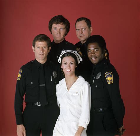 The cast of The Rookies, Sam Melville, Bruce Fairbairn, Gerald S. O ...