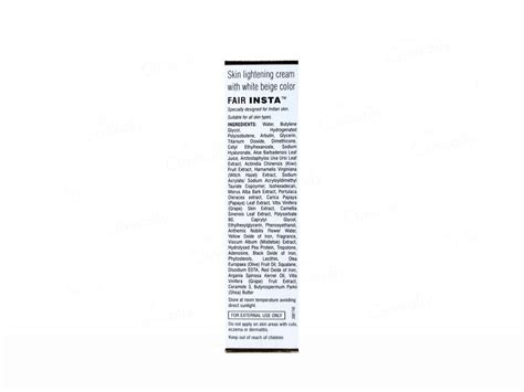 Buy Fair Insta Skin Lightening Cream Online at Best Price | Clinikally
