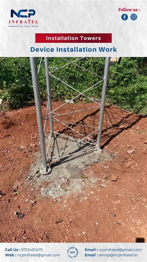 Wifi Tower - RTT Wireless WiFi Self Supporting Tower Mast Manufacturer ...