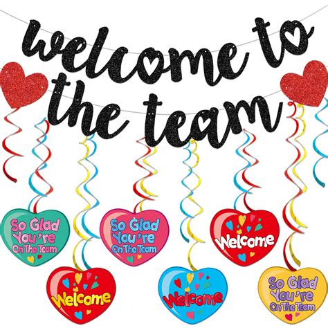 Amazon.com: Welcome to The Team Banner Welcome Banner Welcome Sign ...