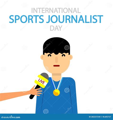 Sports Journalist Day International Sportsman Interview Stock ...