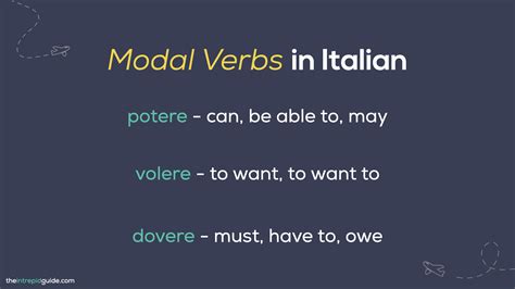 ITALIAN MODAL VERBS: How to Cheat Your Way to Fluency in Italian - The ...