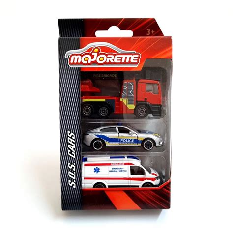 Majorette Diecast S.O.S Car Model Set of 3 Cars – Havoc Hobby