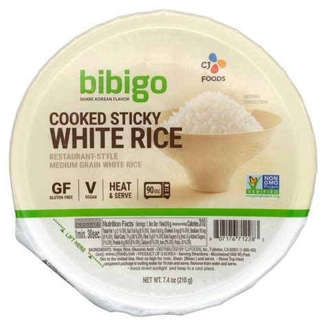 Bibigo Cooked Sticky White Rice — Snackathon Foods