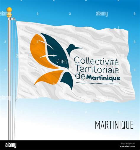 Martinique regional flag, France, caribbean country, vector ...