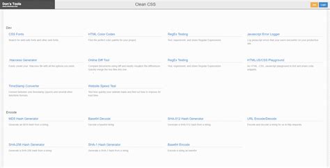 JavaScript/HTML Clean CSS 的图像结果