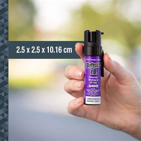 SABRE Defence I.D. UK Legal Criminal Identifier Self-Defence Spray, UV ...