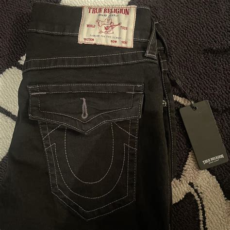 True Religion Black Denim Jeans #truereligion... - Depop