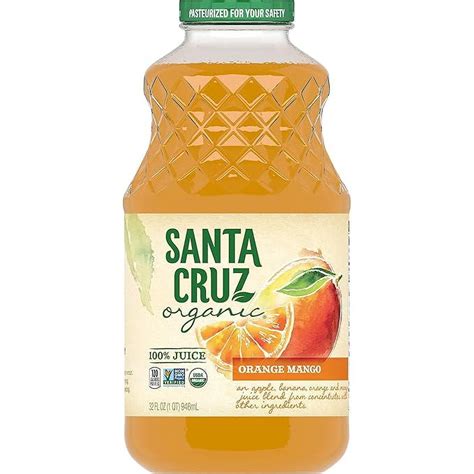 Santa Cruz Organic Orange Mango Juice Blend, 32 Ounces, Gluten-Free ...