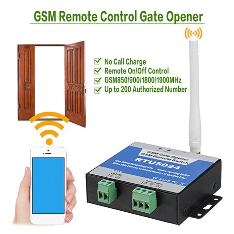 RTU5024 Smart GSM Gate Opener | Relay Switch | Wireless Remote Control ...