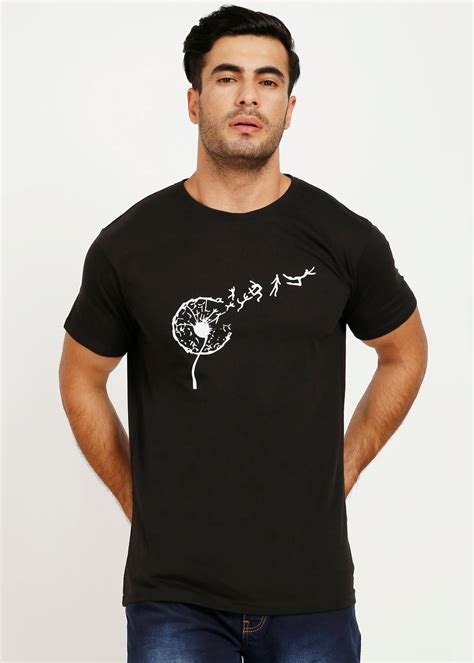 Get Dandelion Graphic Solid Crew Neck T-Shirt at ₹ 599 | LBB Shop