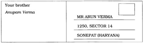 Class 8 English Postcard Writing