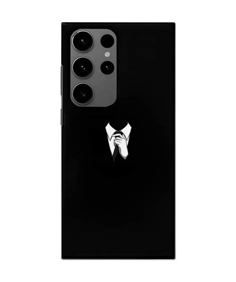 Samsung S24 Ultra Black Tie Case | Premium Professional