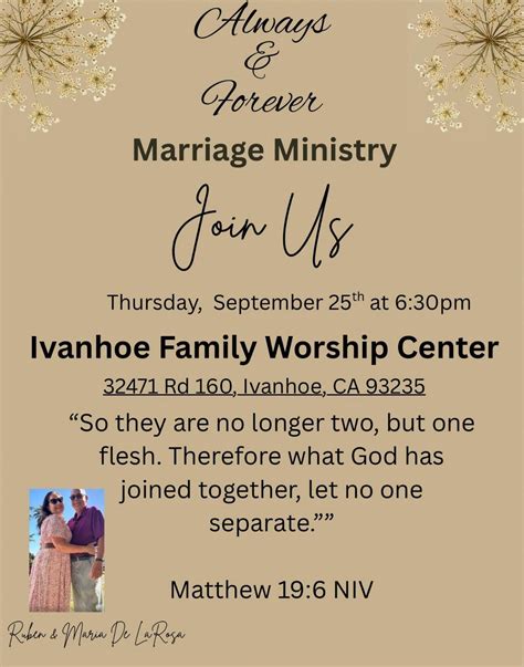 Always and Forever Marriage Ministry, Ivanhoe Family Worship Center, 25 ...