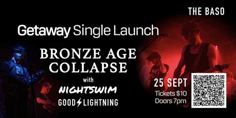 Getaway Single Launch Party - BAC, Nightswim and Good Lightning play ...