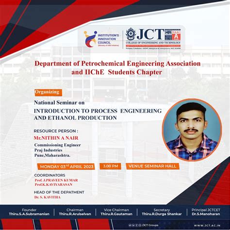 On 3rd April 2023, Department of Petrochemical Engineering organized ...