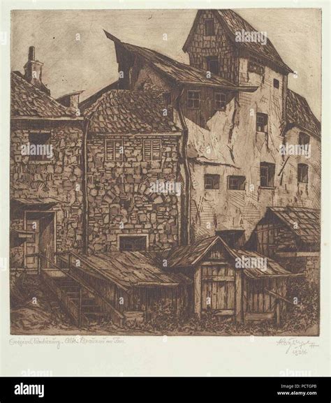 Aloys Wach Altes Braunau am Inn 1934 Stock Photo - Alamy