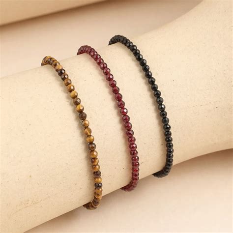 Tiger Eye Garnet, Red Garnet and Black Tourmaline Anklet Combo for Pro ...