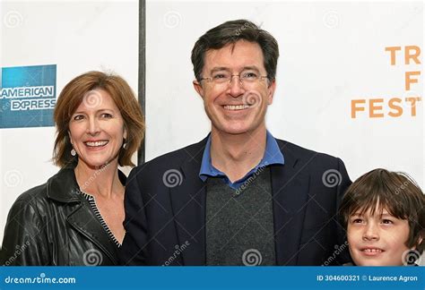 Stephen Colbert, Evelyn McGee-Colbert and Peter Colbert at 2008 Tribeca ...