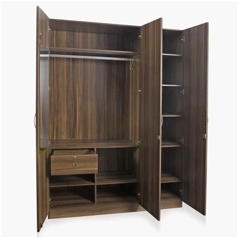 Buy Akron Crystal Brown 3-Door Wardrobe from Home Centre at just INR ...