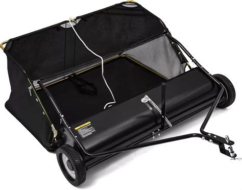Amazon.com : GaRcan 42"" Tow Behind Lawn Sweeper Leaf Collector Sweeper ...