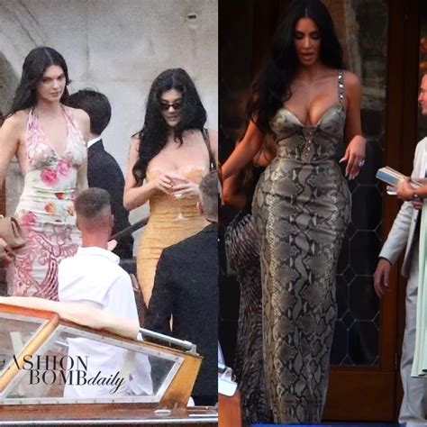 The Kardashian and Jenners Arrive in Venice, with Khloe in Robert ...