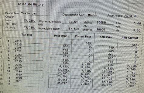 Why Asset Life History depreciate a 5-year life car over 10 years?